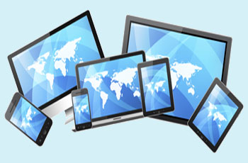 Siti web creati con tecnologia responsive design per garantire la visualizzazione dei contenuti su ogni risoluzione di schermo